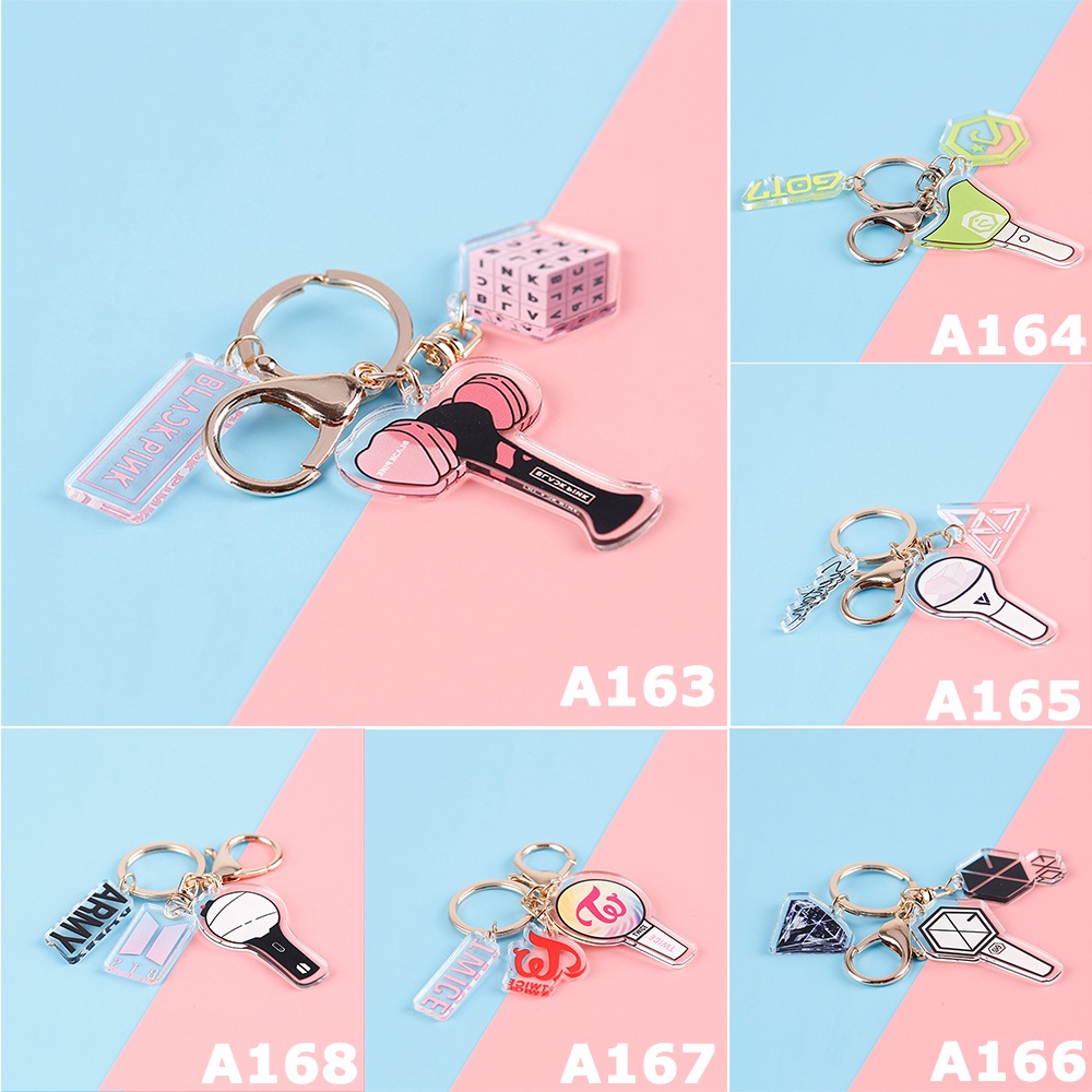 Móc Khóa Acrylic Hình Nhóm Nhạc Exo Got7 Twice Seventeen Dễ Thương