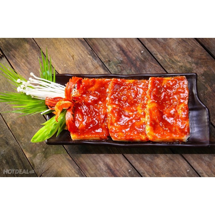 Ba chỉ lợn thái nướng BBQ - 500g