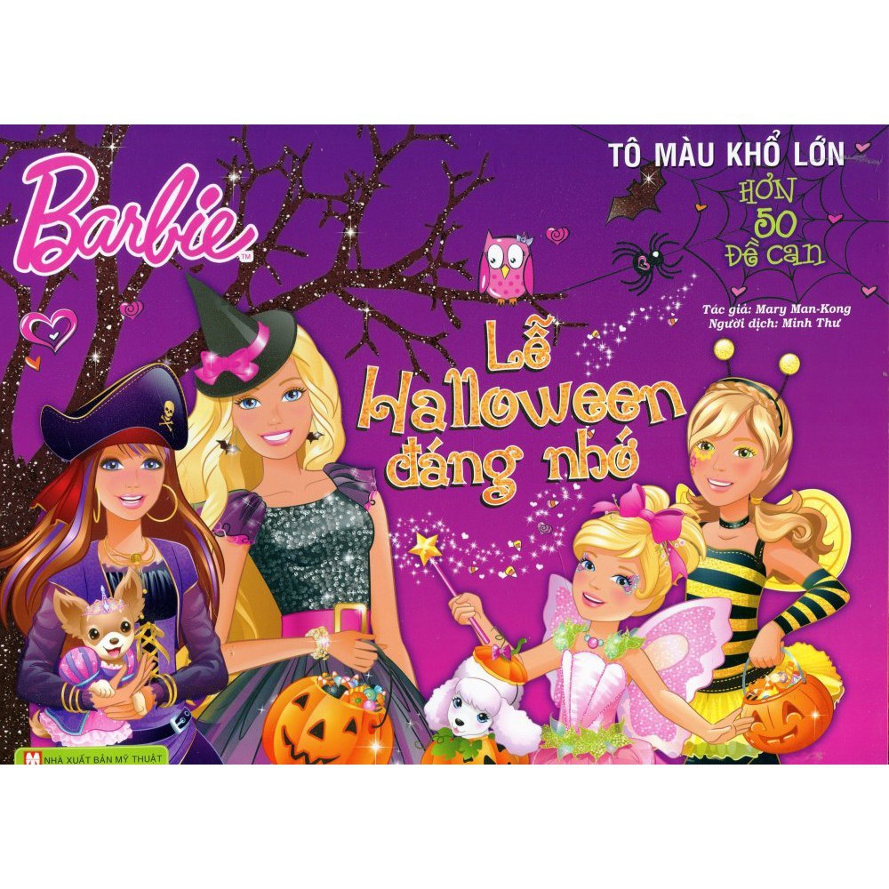 Sách - Barbie - Lễ Halloween Đáng Nhớ - Tô màu khổ lớn với hơn 50 đề can