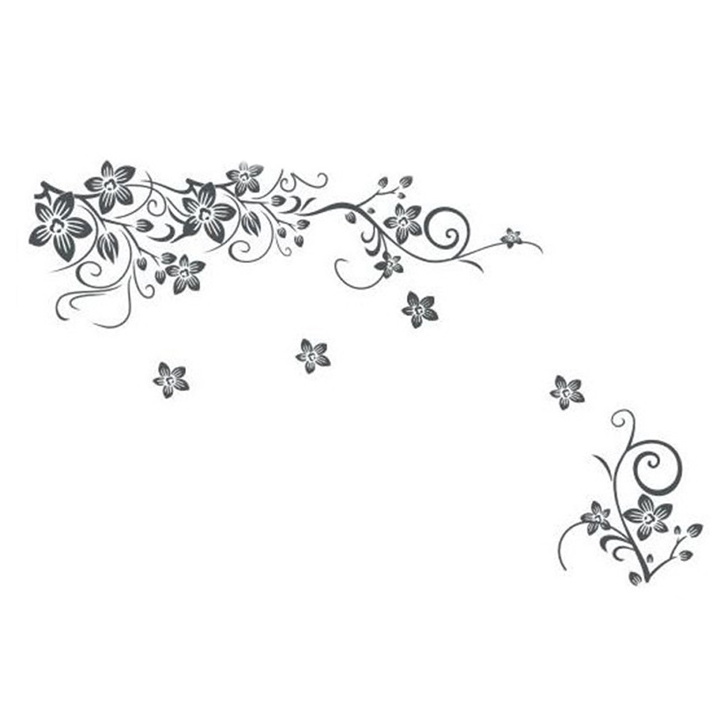 Decal dán tường Chống Thấm Nước Họa Tiết Hình Bông Hoa Dùng Trong Trang Trí Phòng