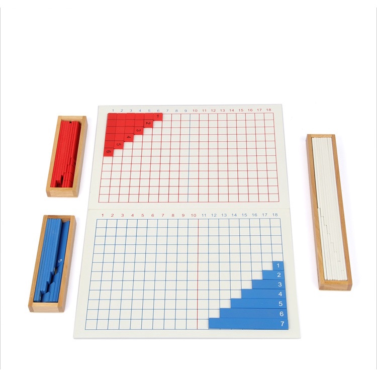 Bảng cộng trừ Montessori. Giáo Cụ Montessori cho bé lứa tuổi 0-6. Hàng Quốc Tế Chính Hãng Quốc Tế