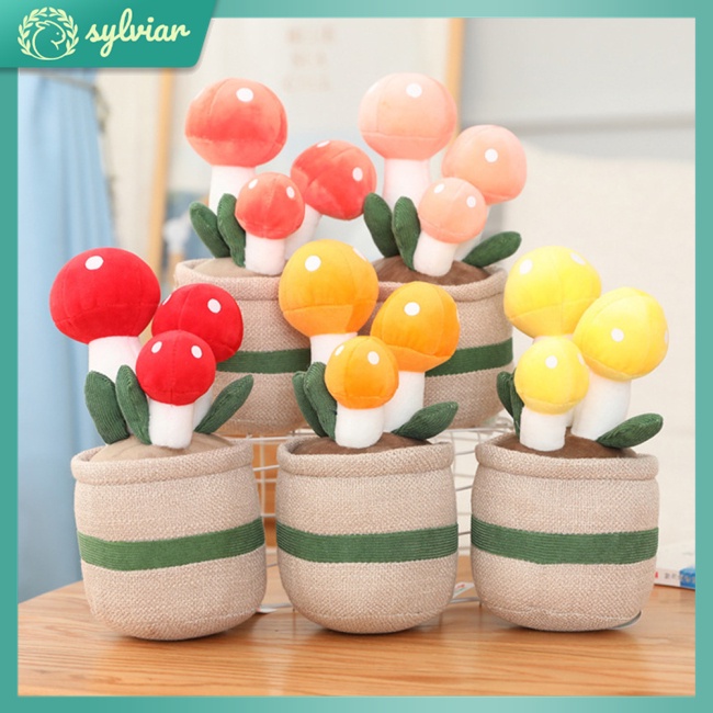 Chậu Cây Cảnh Bằng Lông Nhung Siêu Mềm Để Bàn Trang Trí Nhà Cửa / Làm Quà Tặng Cho Bé