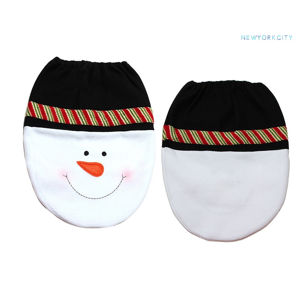 Vỏ Bọc Bệ Ngồi Toilet Họa Tiết Giáng Sinh Đáng Yêu