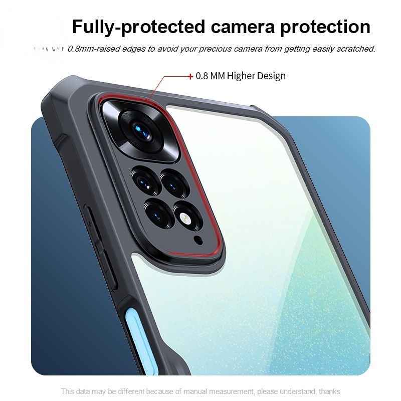 Ốp Điện Thoại Acrylic Trong Suốt Chống Sốc Cho Xiaomi 11T Pro Redmi Note 11s 10s Pro Max Poco X3 GT Pro Mi 11 Lite