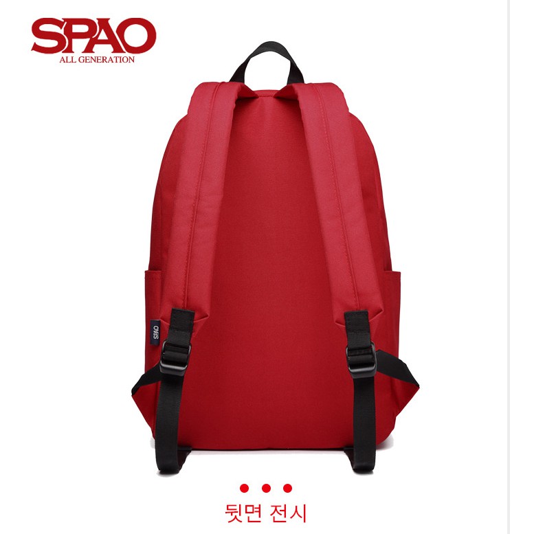 SPAO school backpack with We Bare Bears bear picture in simple and elegant colors