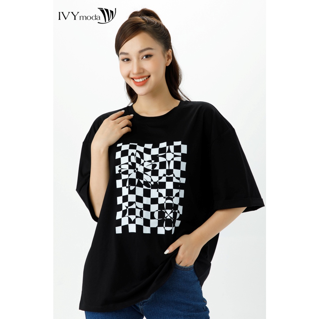 Áo thun nữ in họa tiết IVY moda MS 57B9230