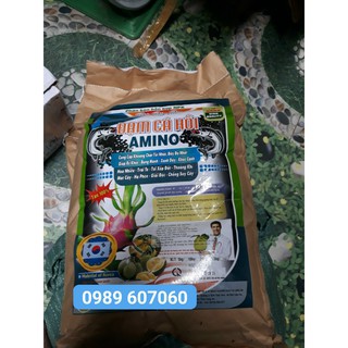 Phân bón gốc phân bón lá đạm cá hồi Amino Hàn Quốc bao 10kg