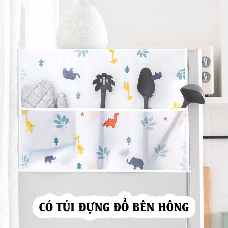 Tấm phủ tủ lạnh, máy giặt, lò vi sóng có ngăn 2 bên