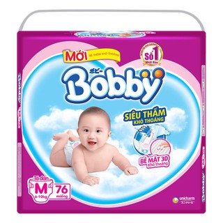 Bỉm dán bobby l68/m76/xl62