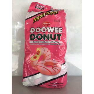 FREESHIP/Bánh Donut kem hương dâu 360g