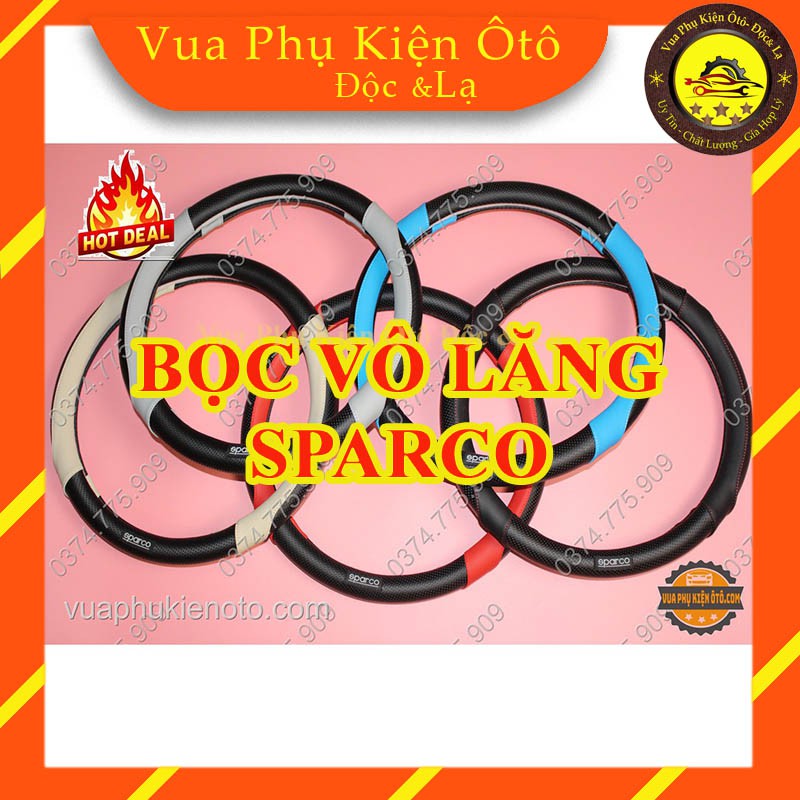 Bọc vô lăng Sparco chính hãng cao cấp