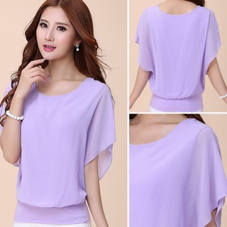 Áo voan cánh dơi đơn giản