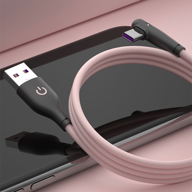 (Hàng Mới Về) Dây Cáp Sạc Nhanh Usb Type C Bằng Silicone An Toàn Dễ Vệ Sinh