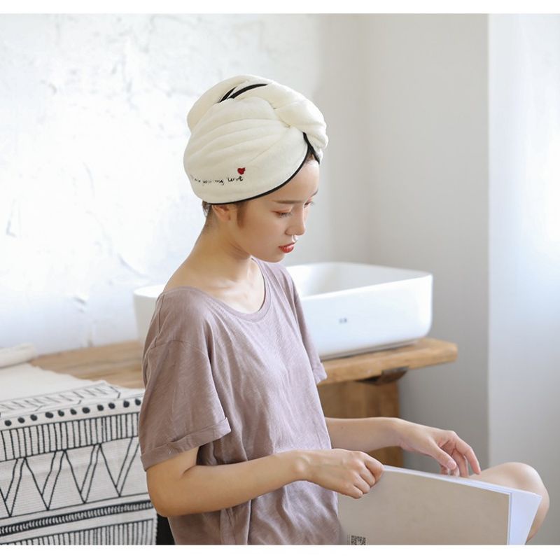 Khăn Ủ Tóc,Khăn Quấn Đầu Làm Khô Tóc