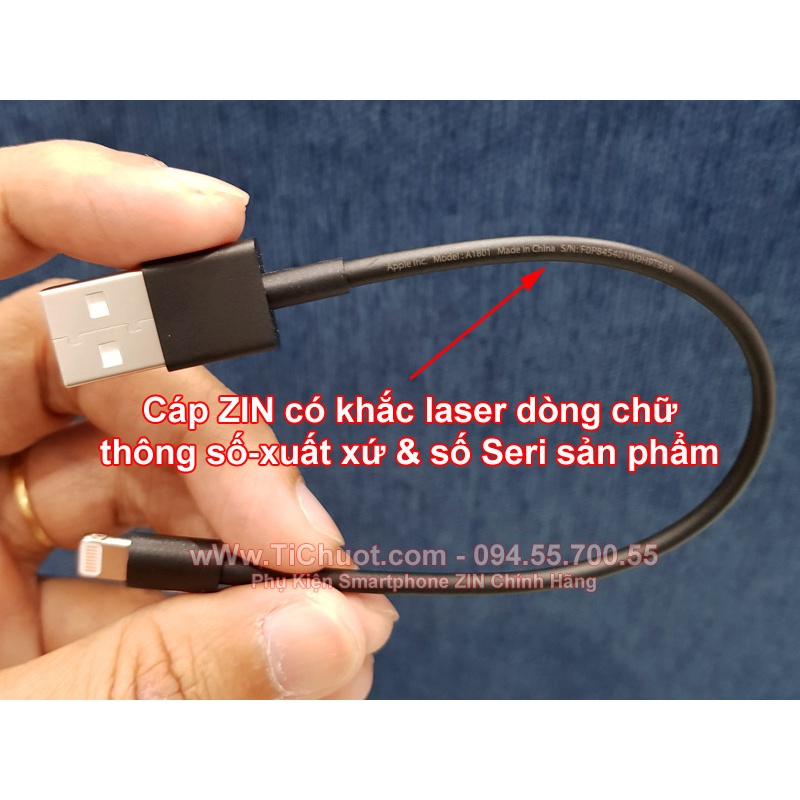 [Chính Hãng có M.F.i] Cáp USB Light.ning B_E_A_T.S ngắn 20cm Sạc Nhanh Siêu Bền