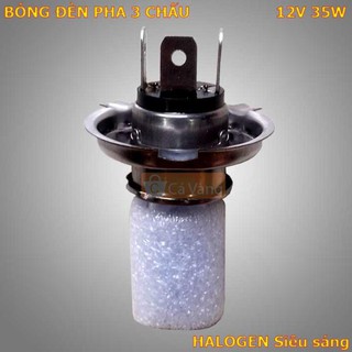 (MIỄN SHIP) Bóng đèn Pha H4 xe máy 12V 35W Halogen siêu sáng