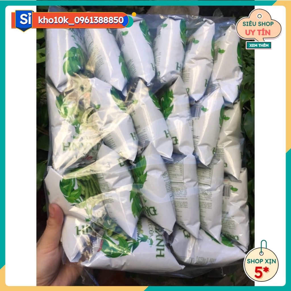 Bịch 20 gói bim bim oishi đậu xanh nước cốt dừa 8g/gói