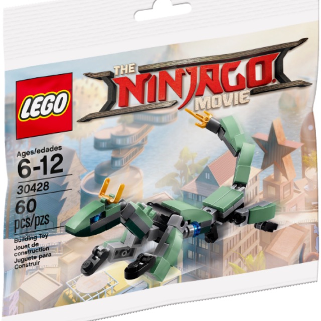 Lego Ninjago 30428 - Green Ninja Mech Dragon polybag - Bộ xếp hình Lego Rồng máy xanh lá cây mini