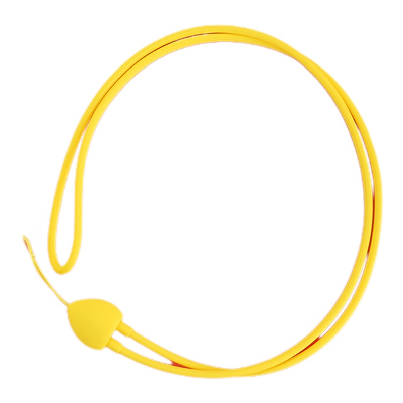 Dây Đeo Điện Thoại / Tai Nghe Không Dây Bằng Silicon Màu Trơn Mini 42cm Có Thể Điều Chỉnh