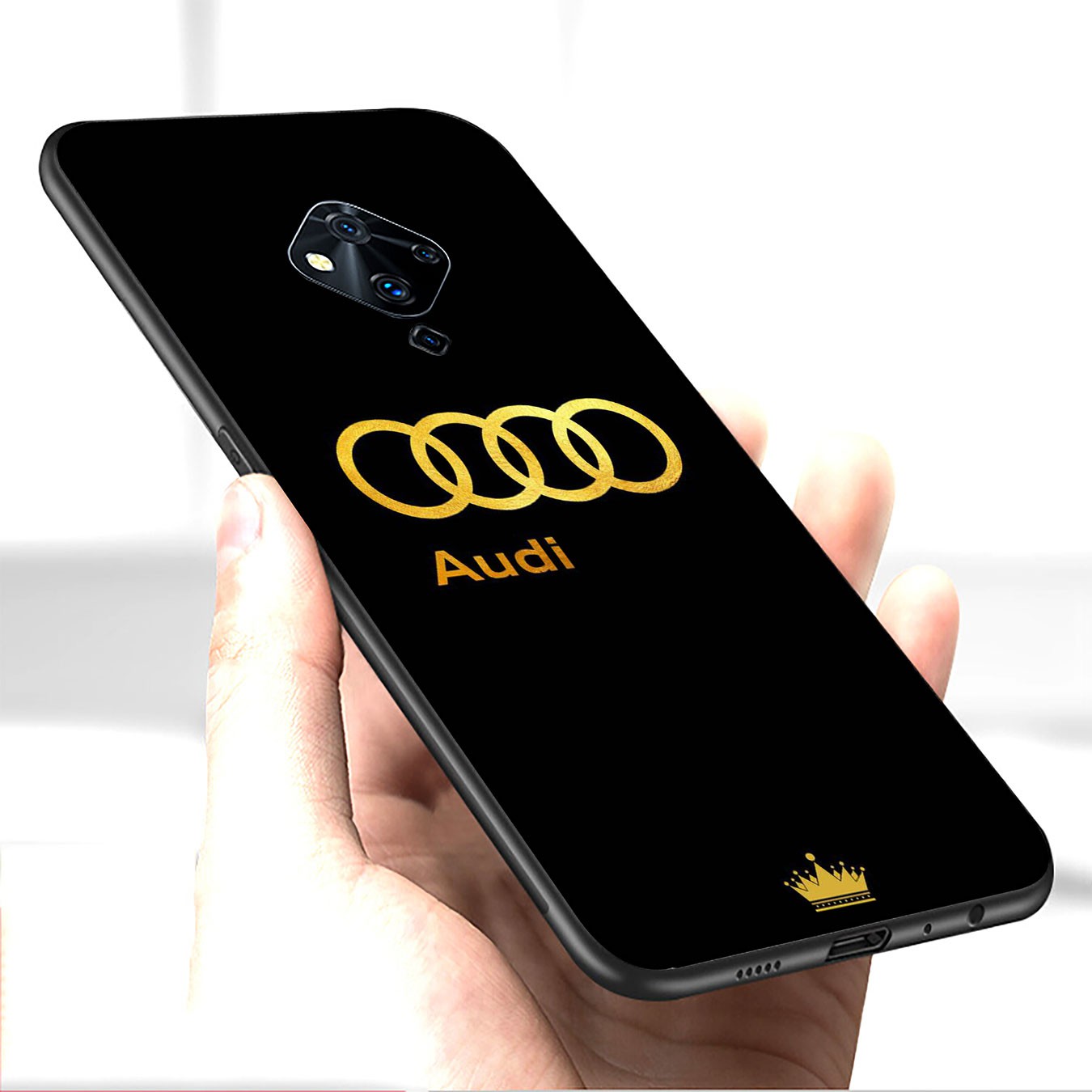 Ốp điện thoại silicon mềm họa tiết xe Audi cho Samsung Galaxy A9 A8 A7 A6 Plus J8 2018 + A21S A70 M20 A6+ A8+ 6Plus