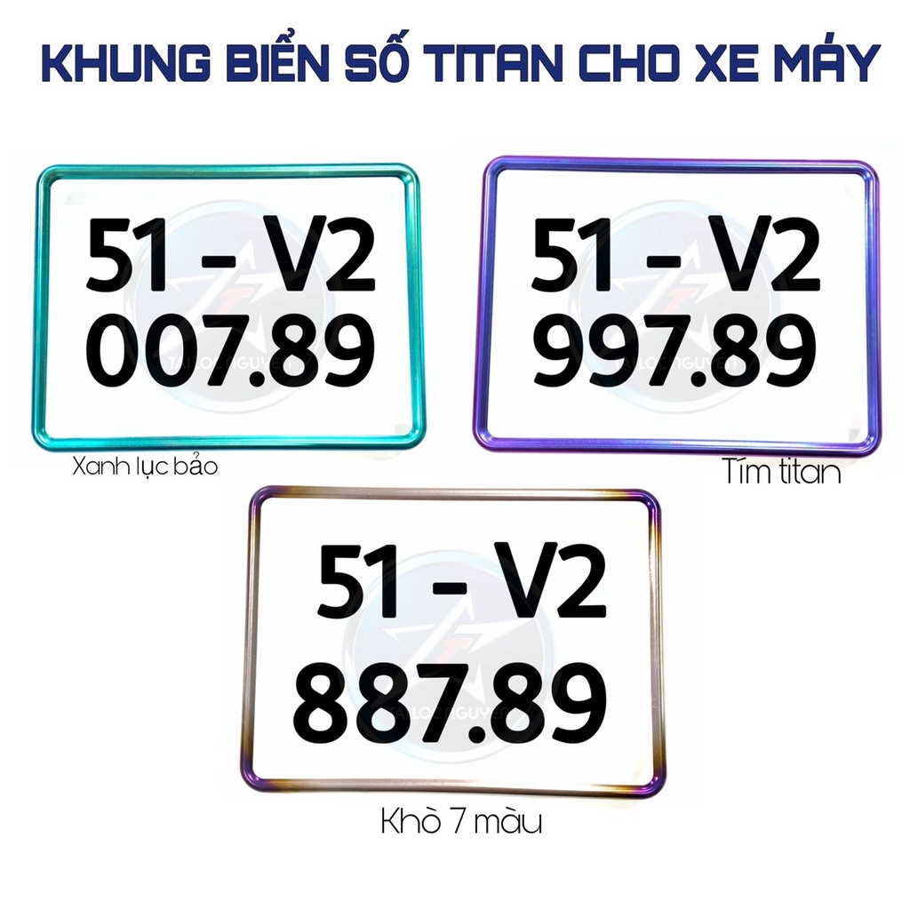 Bọc Biển Số Titanium Cho Các Dòng Xe Máy