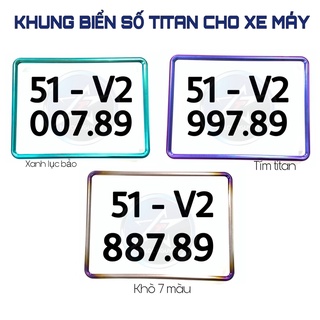 Bọc biển số titanium cho các dòng xe máy