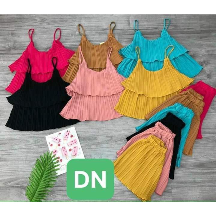 Set Dập Li Tầng Quần Đùi