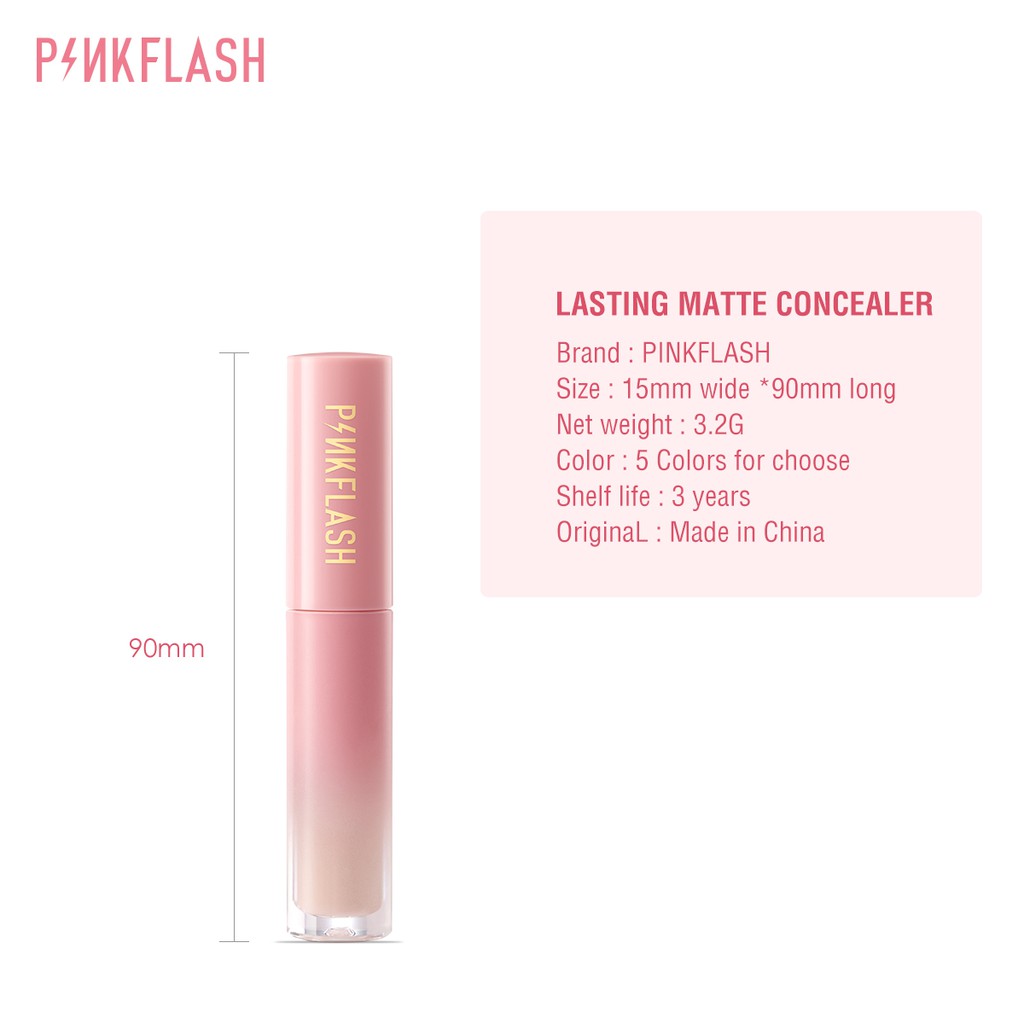 Kem Che Khuyết Điểm Pinkflash Lâu Trôi Kháng Nước Không Bị Vón Cục Độ Che Phủ Hoàn Hảo 1 piece 30g