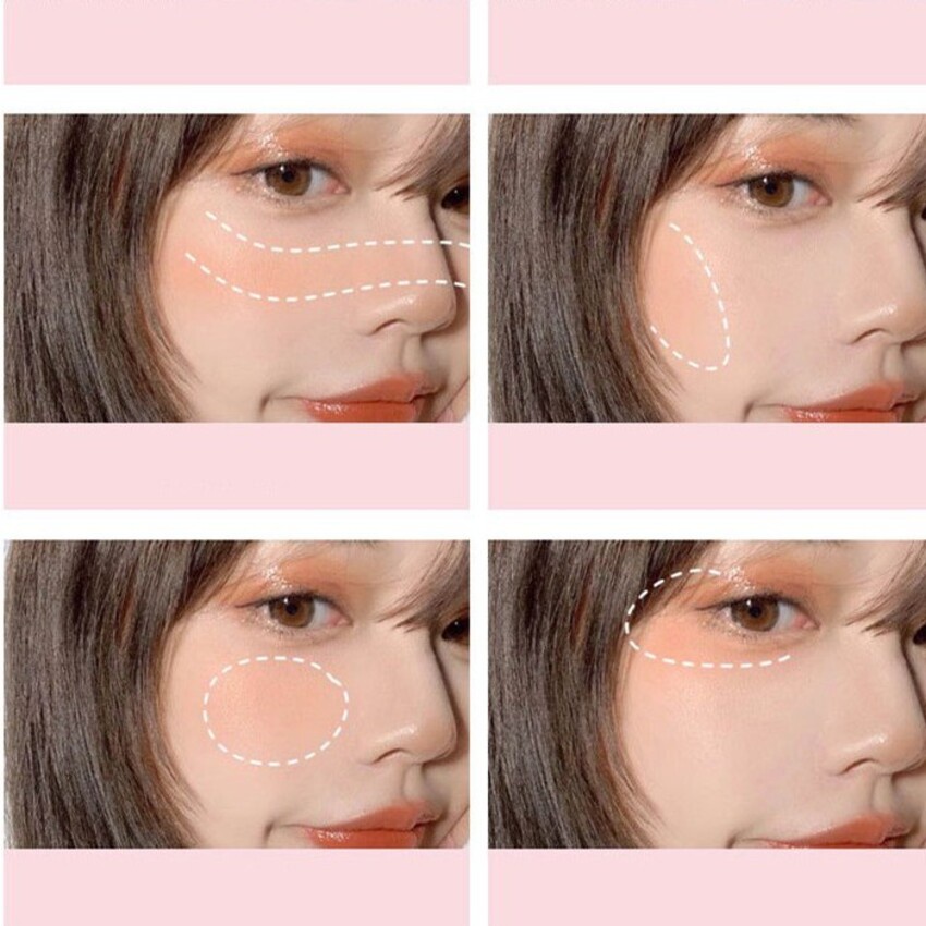 [Hàng mới về] Phấn má hồng mềm mịn lâu trôi chống nước 6 màu sắc tùy chọn SIGO