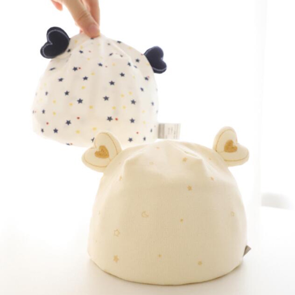 Mũ Cotton In Họa Tiết Ngôi Sao Dễ Thương Thời Trang Xuân Thu Cho Bé Sơ Sinh Từ 0-3 Tháng Tuổi
