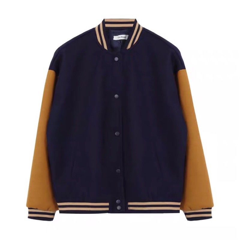 Áo khoác bóng chày bomber dạ ép lót nỉ unisex nam nữ siêu dày dặn