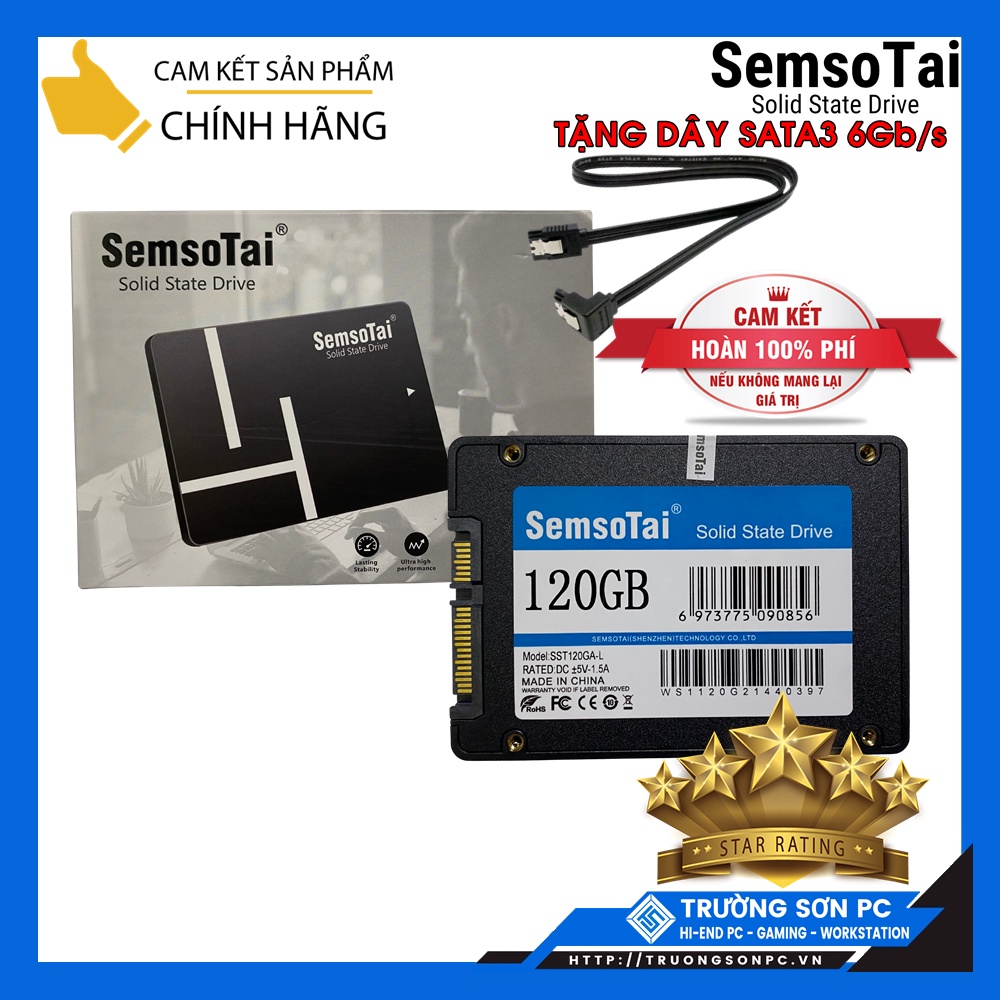 Ổ Cứng SSD SEMSOTAI 120GB 2.5&quot; Sata3 6GB/S | Chính Hãng BH 36 Tháng