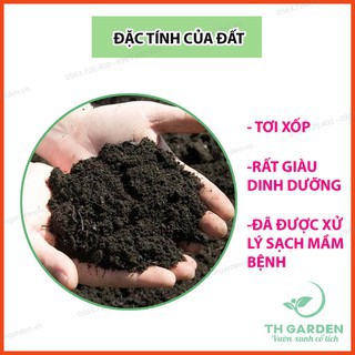 [nowship - 2h] 1kg đất sạch trồng cây, đất giàu dinh dưỡng chuyên trồng hoa, cây cảnh, rau củ quả