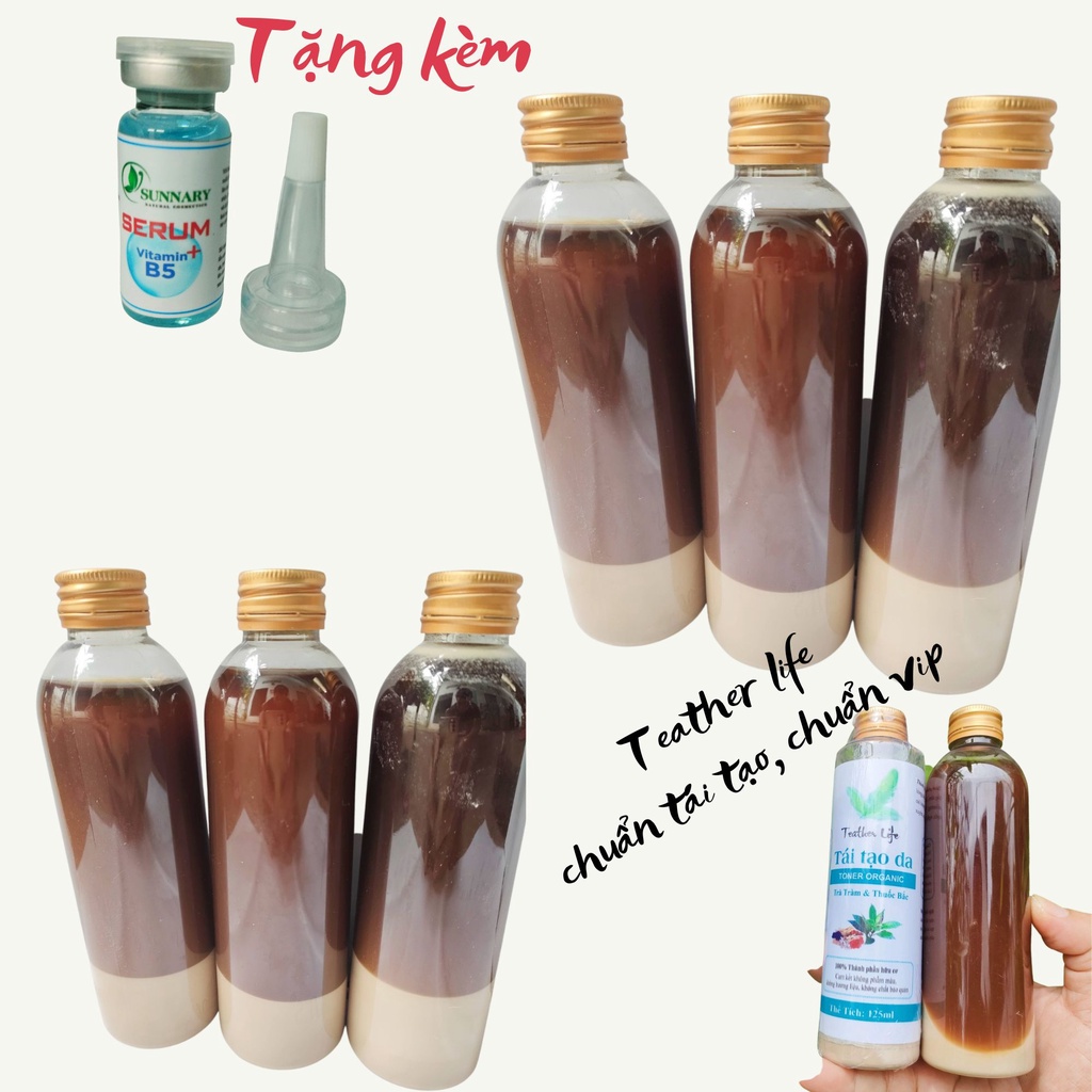 ( Tặng kèm serum B5 căng bóng da sau liệu trình tái tạo ) Tái tạo thảo dược cốt sâm đậm đặc có bột Teather life 125ml