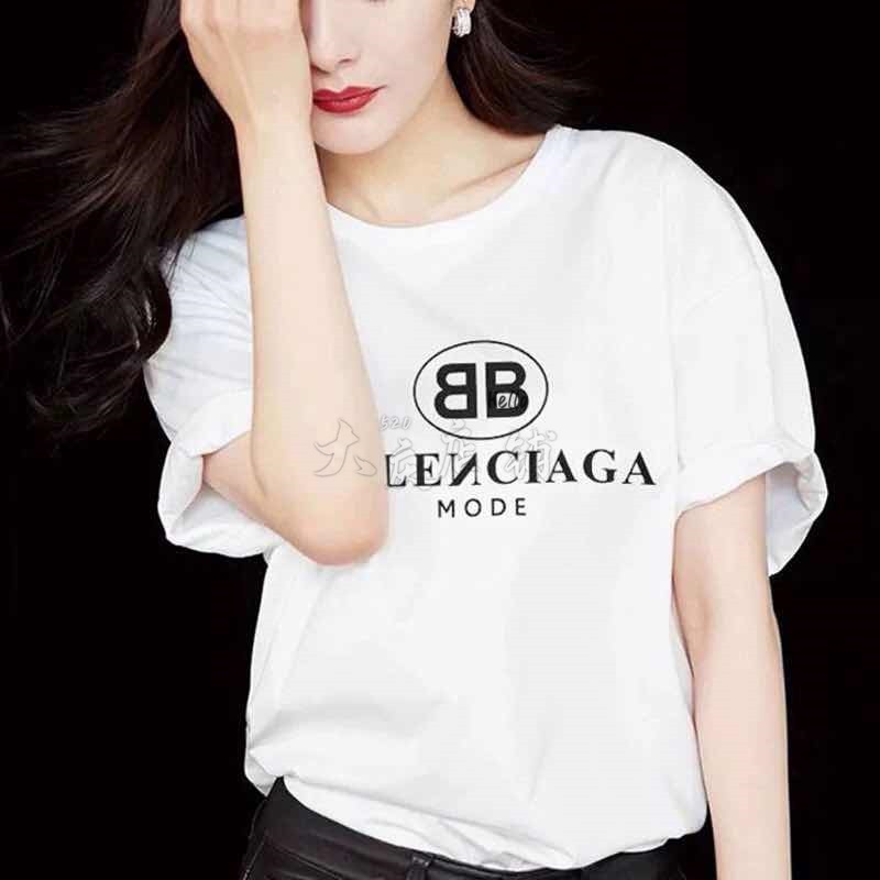 Áo Thun Tay Ngắn Dáng Rộng In Logo Balenciaga Thời Trang Cá Tính Dành Cho Nam Nữ