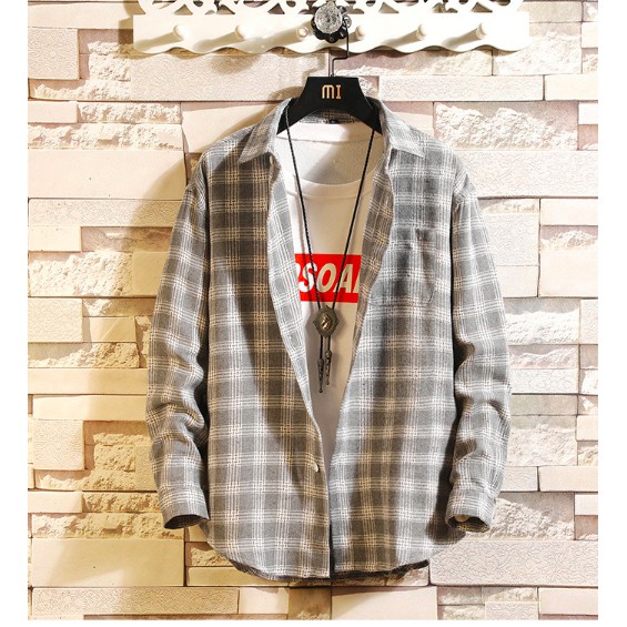 [Mã FAMALLT5 giảm 15% đơn 150K] Áo khoác sơ mi caro ASALA ( SM-175)