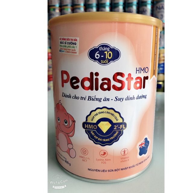 Sữa pediastar 900g dành cho trẻ từ 6 tháng - 10 tuổi  ,trẻ biéng ăn nhẹ cân suy dinh dưỡng gầy yếu , trẻ có đề kháng kém