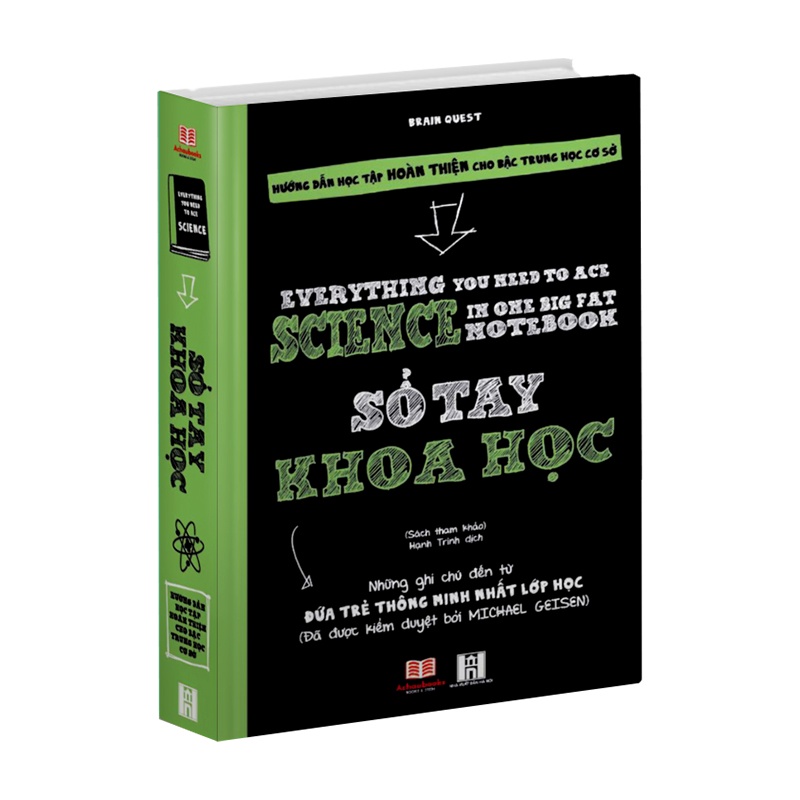 [Mã BMBAU50 giảm 7% đơn 99K] Sách Sổ tay khoa học - Á Châu Books ( lớp 4 - lớp 9 )