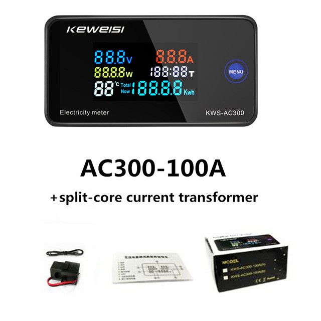 Đồng Hồ Đo Điện Áp KWS-AC300 KWS AC 50-300V Có Đèn LED