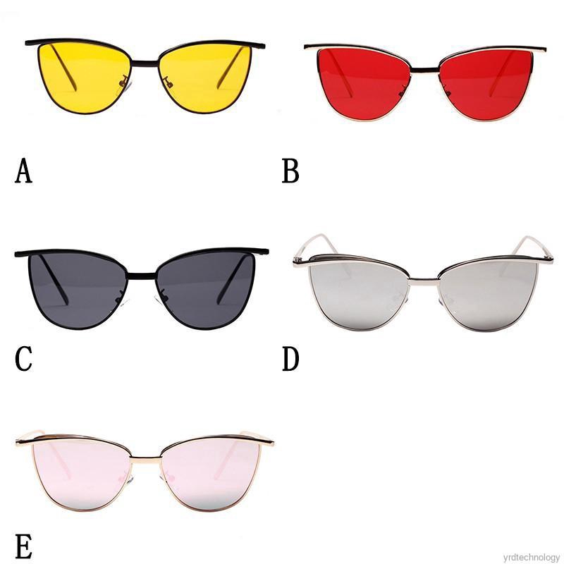 Kính mát gọng kim loại đỏ phong cách vintage | BigBuy360 - bigbuy360.vn