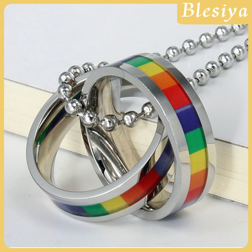 Vòng cổ Mặt Nhẫn Cầu Vồng LGBT
