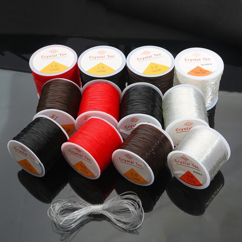 Dây thun co giãn tốt dùng kết cườm pha lê/ làm vòng tay/ trang sức thủ công 1mm