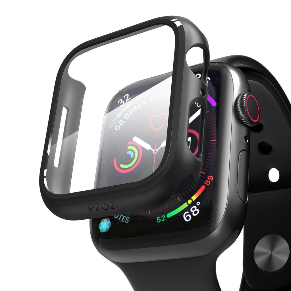 Ốp kính cường lực bảo vệ cho đồng hồ Apple Watch dòng 38mm 42mm 40mm 44mm