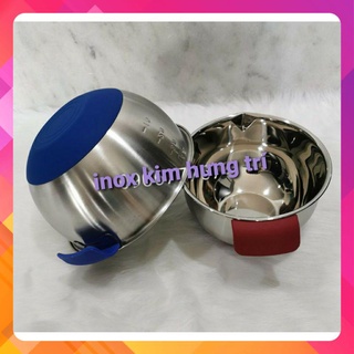 Thố trộn Inox 304 đế có quai dùng đánh trứng/ trộn bột full size