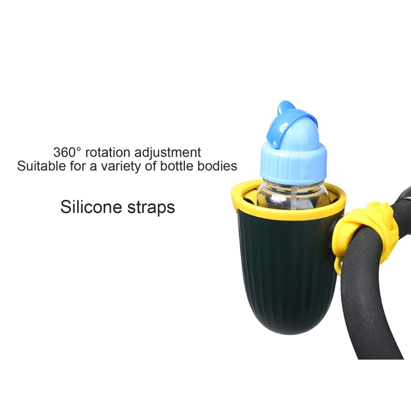 Giá Đỡ Bình Nước Xoay 360 Độ Gắn Xe Đẩy Em Bé Tiện Dụng Mang Theo Du Lịch