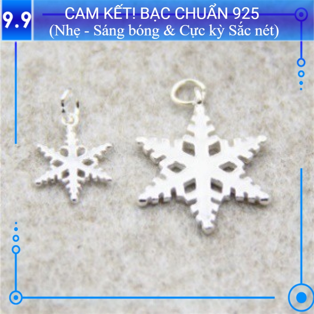 Charm bạc s925 Bông tuyết (Kiểu 2) CH112