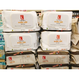 Khăn Ướt Gia Đình 120 miếng CHOICE L Lotte Không Cồn/ Không Paraben / Không Chất Bảo Quản MIT , CIT