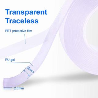 Cuộn Băng Keo 2 Mặt Trong Suốt 1m / 2m / 5m