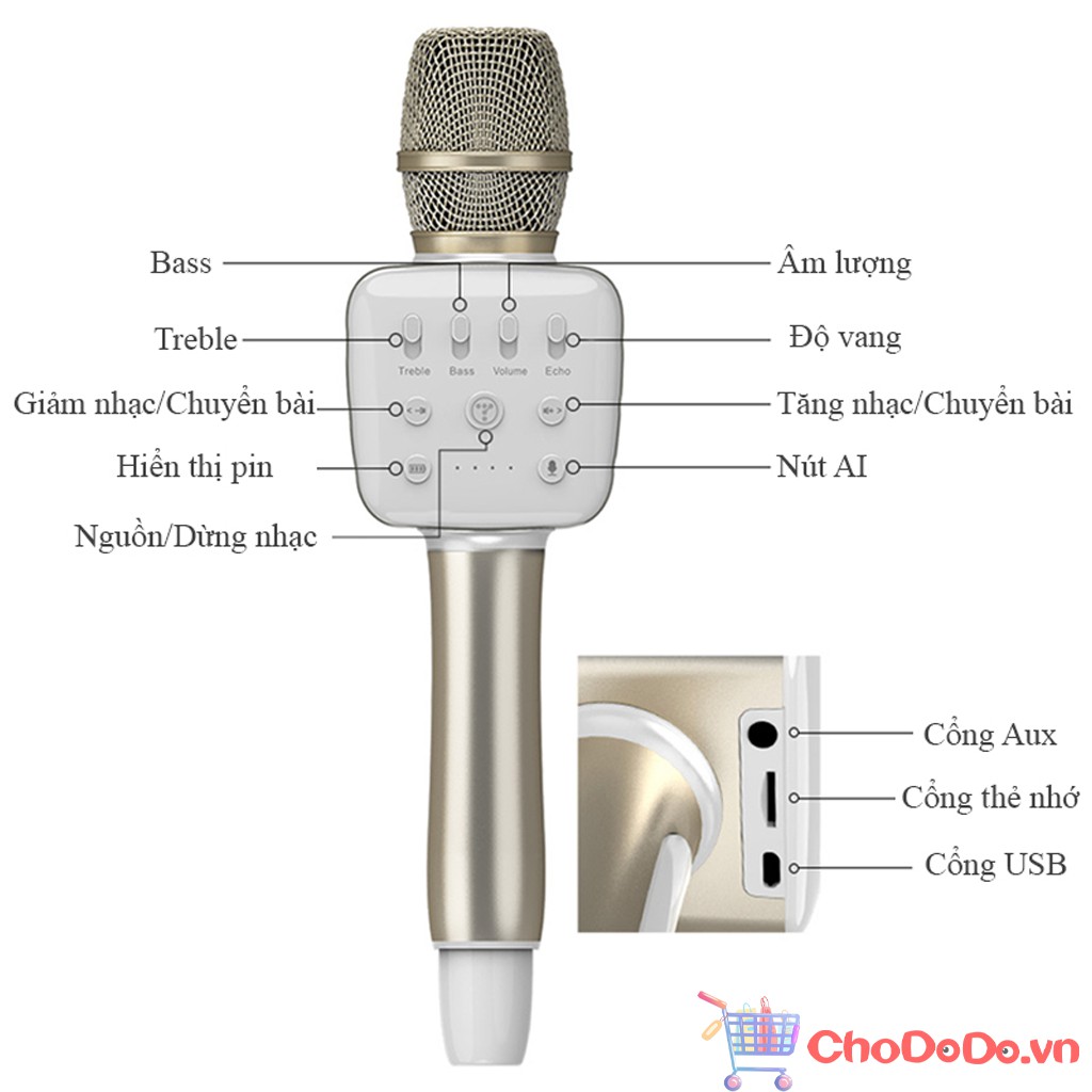 Micro Karaoke Bluetooth Tosing V2R Cực Hay ✔️Giá Rẻ ✔️Hàng Cao Cấp