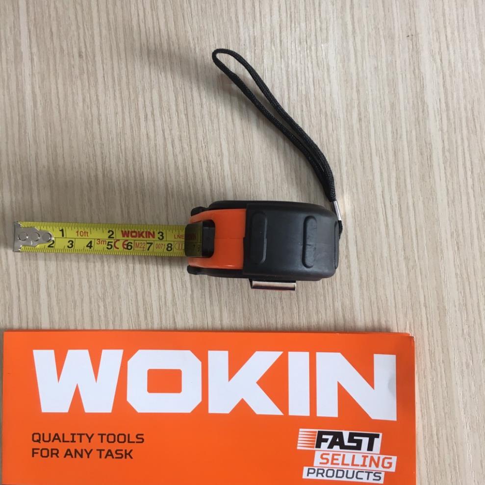 Thước kéo tự động ABS chống shock 5M WOKIN 500805, 8M WOKIN 500808 - Hàng chính hãng